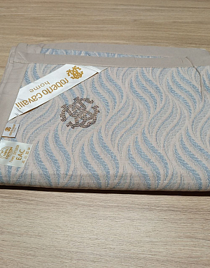 Хлопковое покрывало Roberto Cavalli 200х230, PRC2023-42 Волны бежевый